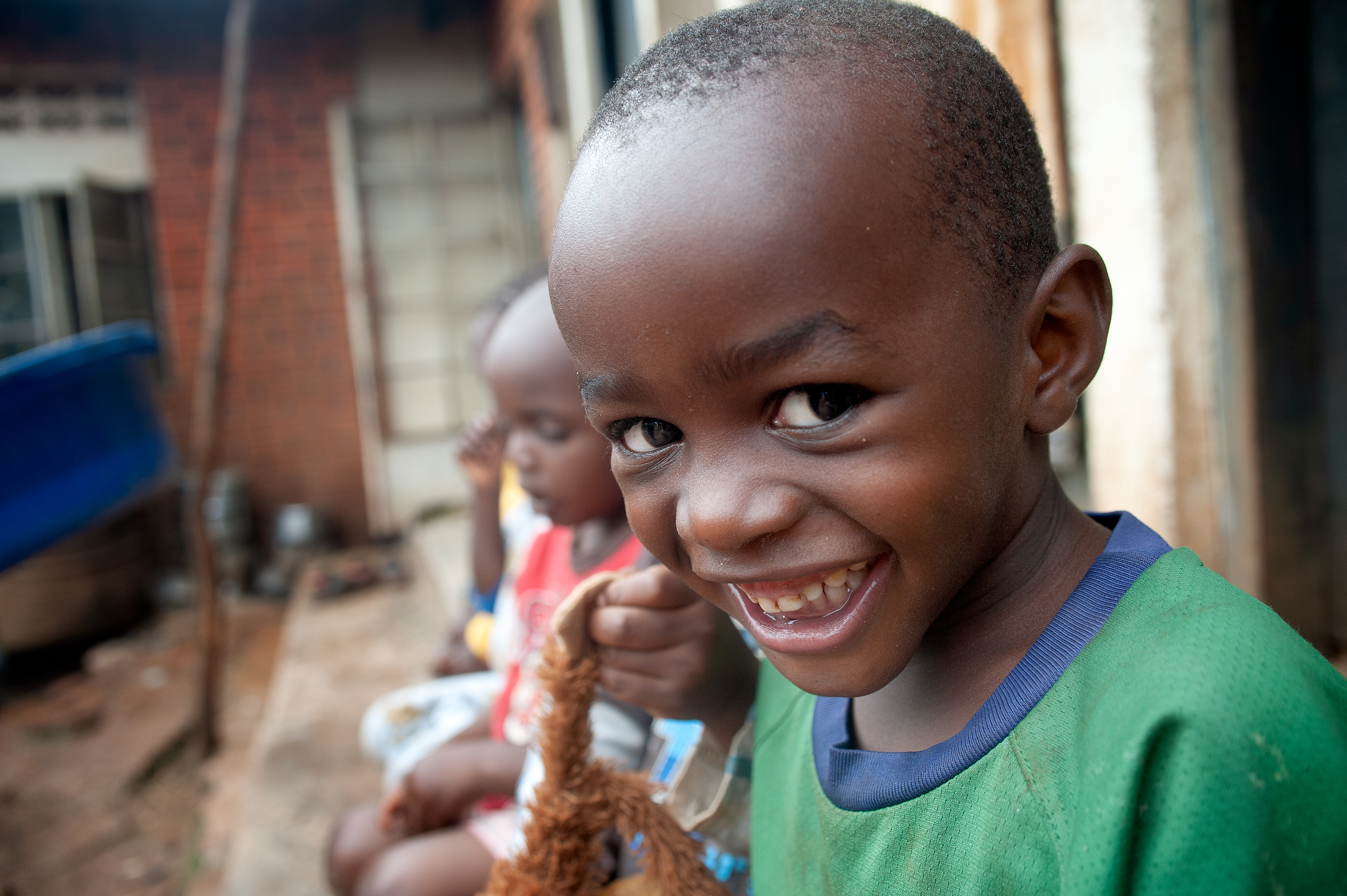 Smiling child in Uganda