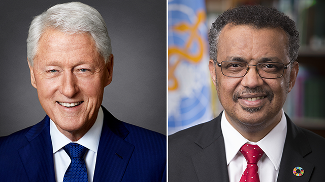 President Clinton and Dr Tedros