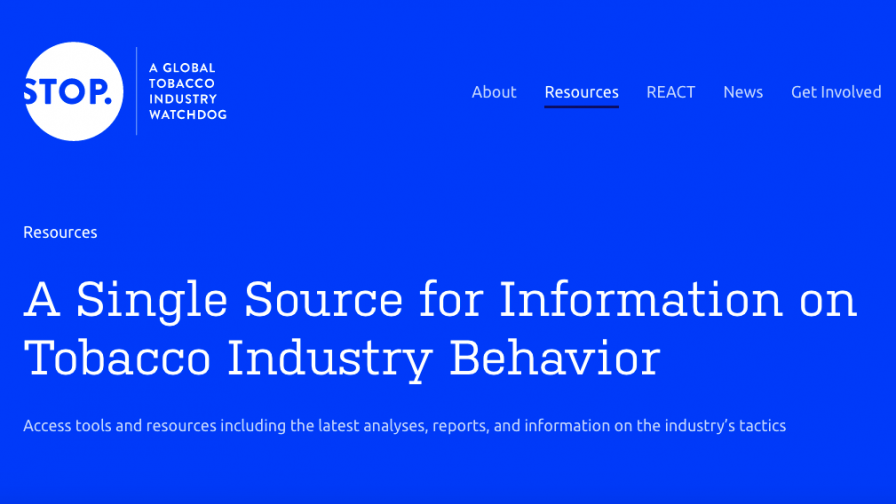 preview image of resource Stopping Tobacco Organizations and Products - A Global Tobacco Industry Watchdog