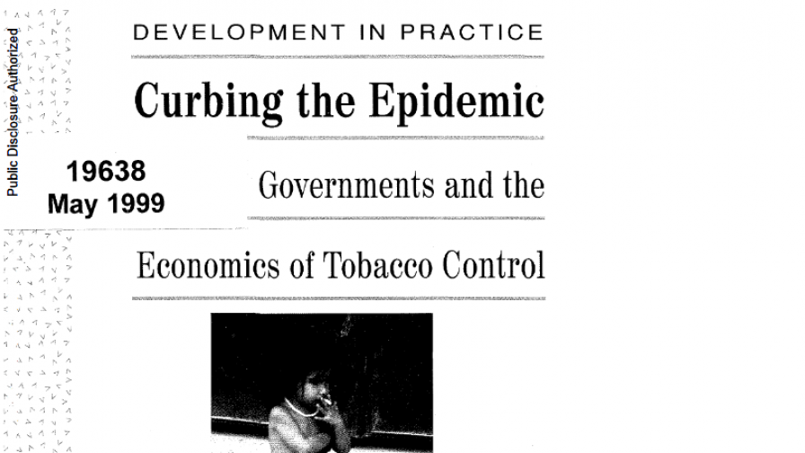 preview image of resource document "Curbing the Epidemic: governments and the economics of tobacco control, 1999"